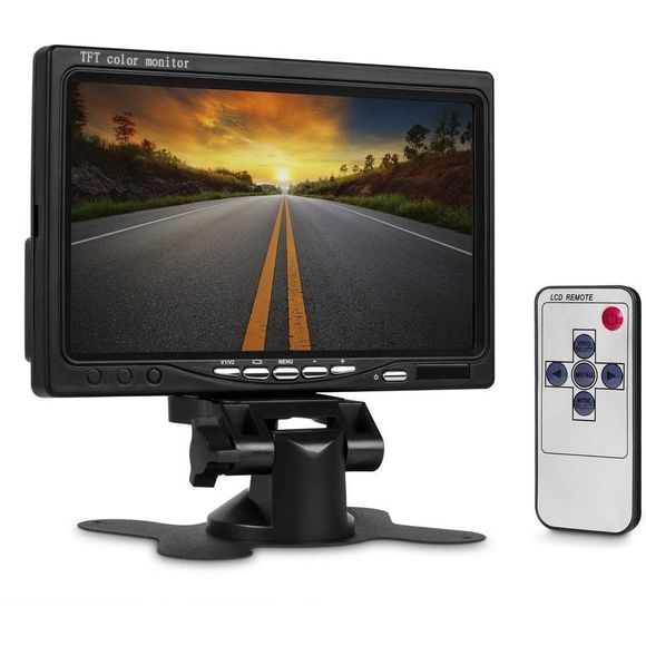 WickedHD WRC-LCD 7 Inch High Resolution Rotating Color TFT LCDMonitor /Remote - Picture 1 of 3